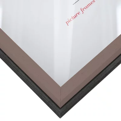 Unibox Bildram 30x40 cm | brun-svart | Standardglas (2 mm)