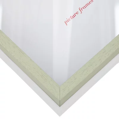 Unibox Bildram 30x40 cm | grön-vit | Standardglas (2 mm)