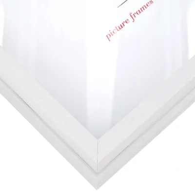 Unibox Bildram 30x40 cm | vit-vit | Standardglas (2 mm)