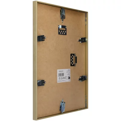 Rama aluminiowa Classic 59,4x84,1 cm (A1) | złoto matowe | szkło standardowe (2 mm)