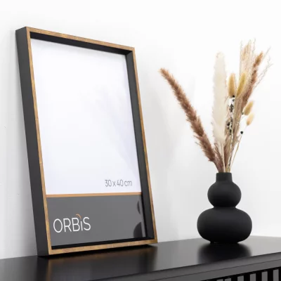 Thumbnail von Bilderrahmen Evoque aus Holz Gold mit Schwarz Bild 8
