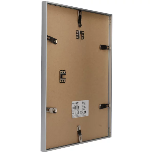 Alu Bilderrahmen Accent 30x40 cm | Silber matt | Normalglas (2 mm)