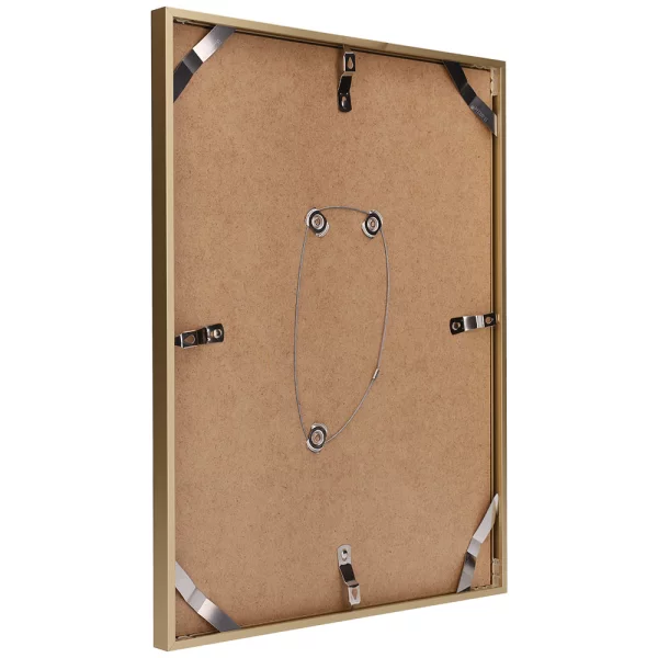 Alu Bilderrahmen BARTH - Serie 916 LIGHT 21x29,7 cm (A4) | Gold matt | Normalglas (2 mm)
