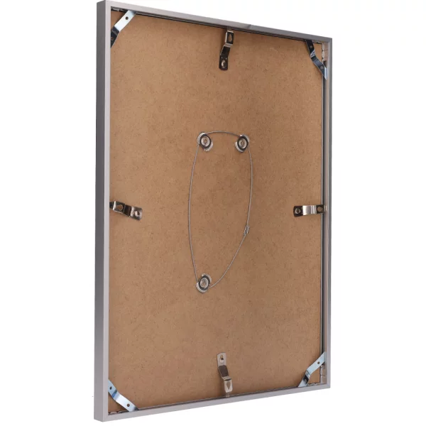 Alu Bilderrahmen BARTH - Serie 916 LIGHT 21x29,7 cm (A4) | Silber matt | Normalglas (2 mm)