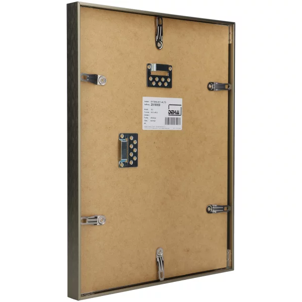 Cadre en aluminium Wega 30x40 cm | argent bruni mat | verre standard (2 mm)