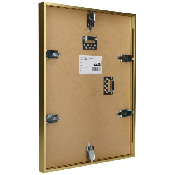 Cadre en aluminium Bellatrix sur-mesure or mat | verre standard (2 mm)