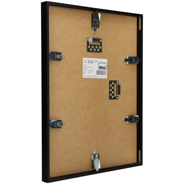 Cadre en aluminium Bellatrix sur-mesure noir mat | verre standard (2 mm)