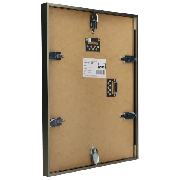 Cadre en aluminium Superba sur-mesure argent bruni | verre standard (2 mm)