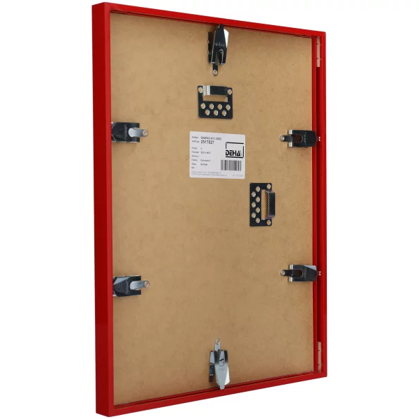 Cadre en aluminium Superba sur-mesure rouge carmin RAL 3002 | verre standard (2 mm)