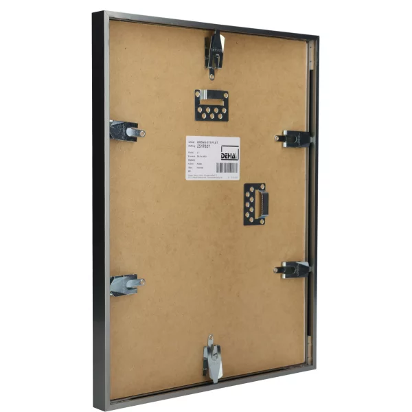 Cadre en aluminium Superba sur-mesure platine | verre standard (2 mm)