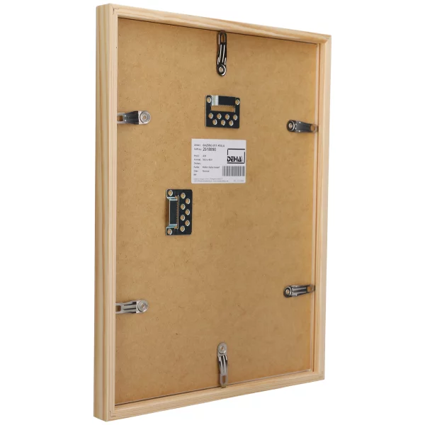 Cadre en bois Hamal 42x59,4 cm (A2) | pin naturel glacé | verre standard (2 mm)