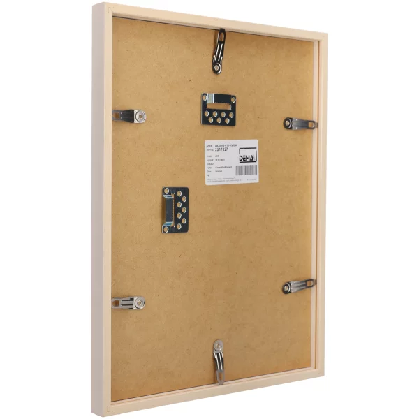 Cadre en bois Hamal 42x59,4 cm (A2) | pin blanc glacé | verre standard (2 mm)