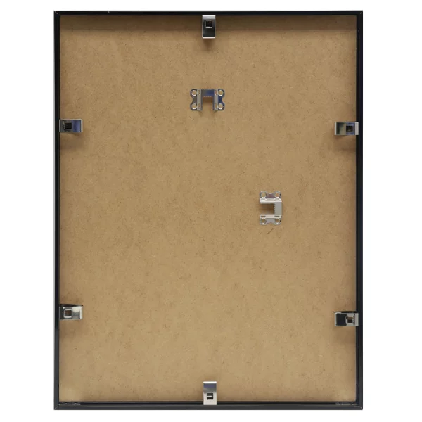 Cadre en aluminium Liz 10x15 cm | noir brillant | verre standard (2 mm)