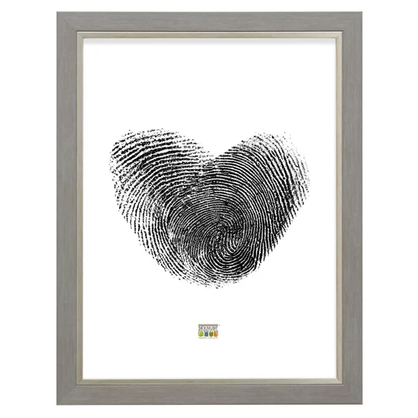 Cadre en plastique Leo 10x15 cm | gris clair-argent | verre standard (2 mm)