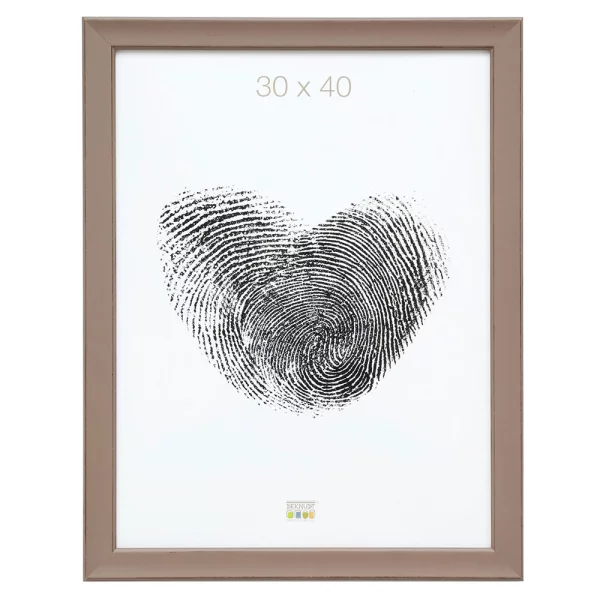 Cadre en bois Timeo 10x15 cm | taupe | verre standard (2 mm)