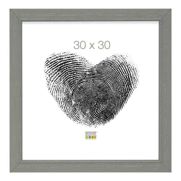 Cadre en bois Edgar 30x40 cm | gris | verre standard (2 mm)