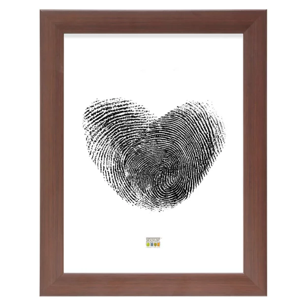 Cadre en bois Nathan 30x45 cm | brun foncé | verre standard (2 mm)