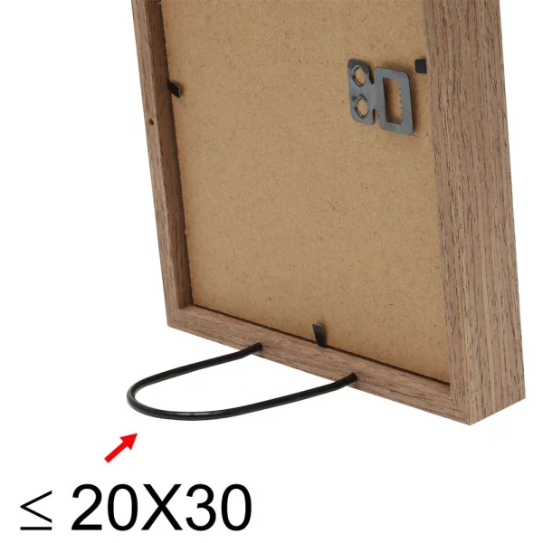 Cadre en bois (MDF) Elias 10x15 cm | brun | verre standard (2 mm)