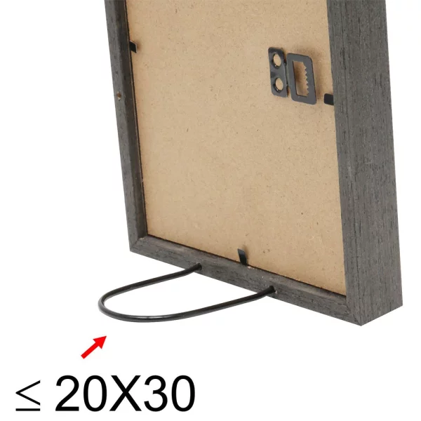 Cadre en bois (MDF) Elias 10x15 cm | gris foncé | verre standard (2 mm)