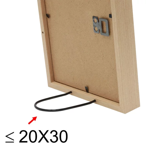 Cadre en bois (MDF) Elias 10x15 cm | naturel | verre standard (2 mm)