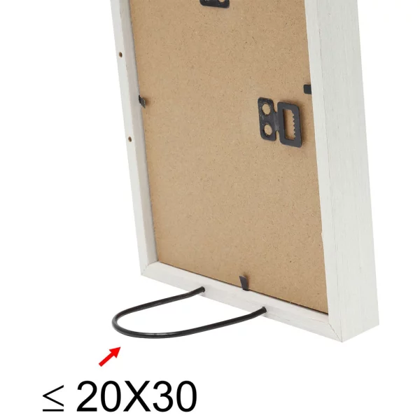 Cadre en bois (MDF) Elias 10x15 cm | blanc | verre standard (2 mm)