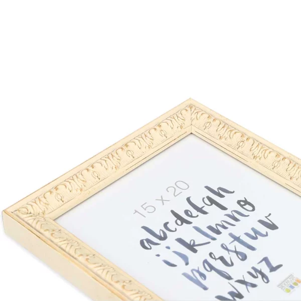 Cadre photo Vintage 20x20 cm | blanc | verre standard (2 mm)