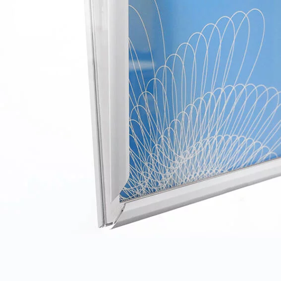 25 mm Fenster-Klapprahmen 21x29,7 cm (A4) | silber | Kunstglas mattiert (1 mm)