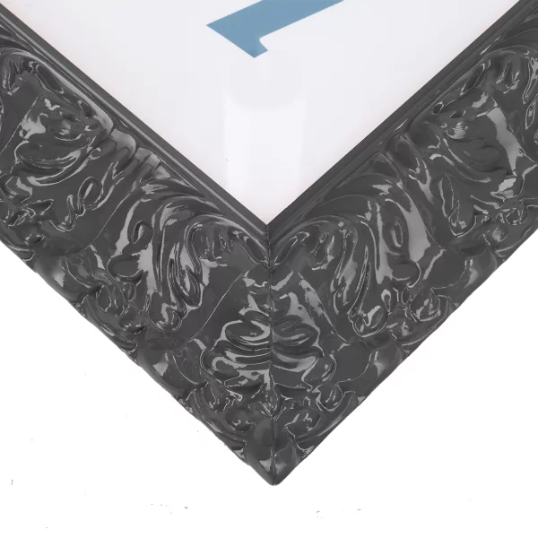 Barockrahmen Salamanca Color 84,1x118,9 cm (A0) | Dark Grey (221) | Kunstglas (2 mm)