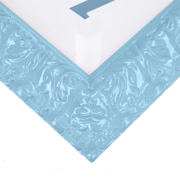 Barockrahmen Salamanca Color 84,1x118,9 cm (A0) | Light Blue (091) | Kunstglas (2 mm)