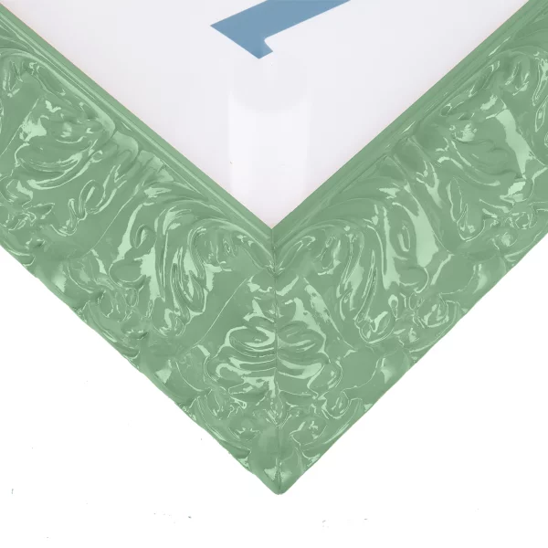 Barockrahmen Salamanca Color 84,1x118,9 cm (A0) | Mint (132) | Kunstglas (2 mm)