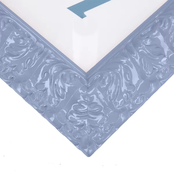 Barockrahmen Salamanca Color 84,1x118,9 cm (A0) | Misty Blue (086) | Kunstglas (2 mm)