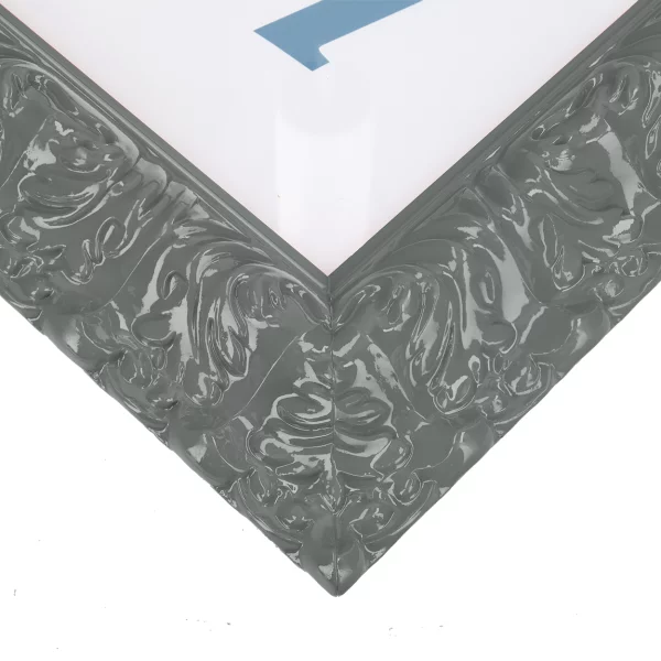 Barockrahmen Salamanca Color 84,1x118,9 cm (A0) | Steel Grey (219) | Kunstglas (2 mm)