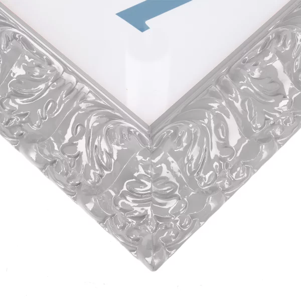 Barockrahmen Salamanca Color nach Maß Heather Grey (228) | Normalglas (2 mm)