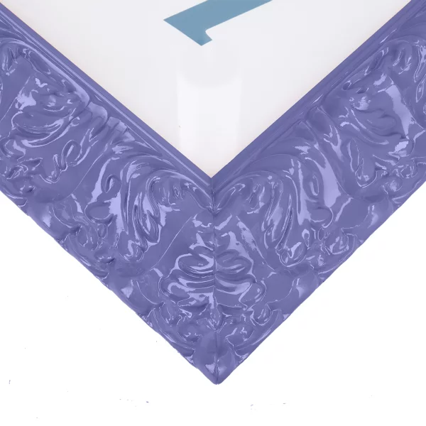 Barockrahmen Salamanca Color nach Maß Iris (076) | Normalglas (2 mm)