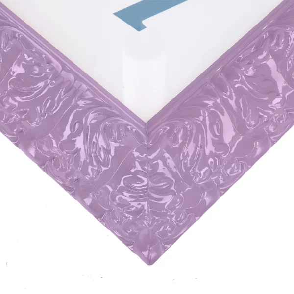 Barockrahmen Salamanca Color nach Maß Lavender (065) | Normalglas (2 mm)