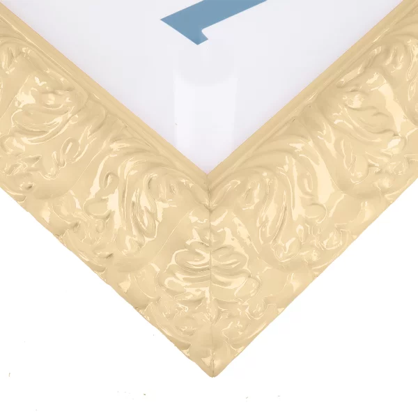 Cornice barocca Salamanca Color su misura Light Beige (189) | Vetro standard (2 mm)