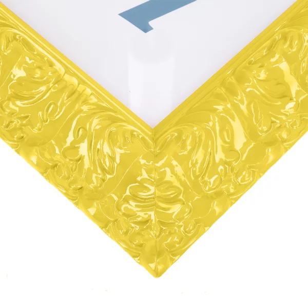 Barockrahmen Salamanca Color nach Maß Light Yellow (002) | Normalglas (2 mm)