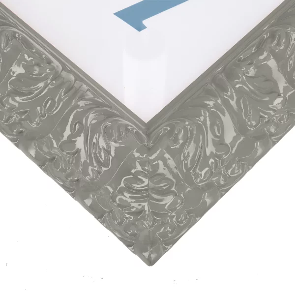 Barockrahmen Salamanca Color nach Maß Neutral Grey (217) | Normalglas (2 mm)