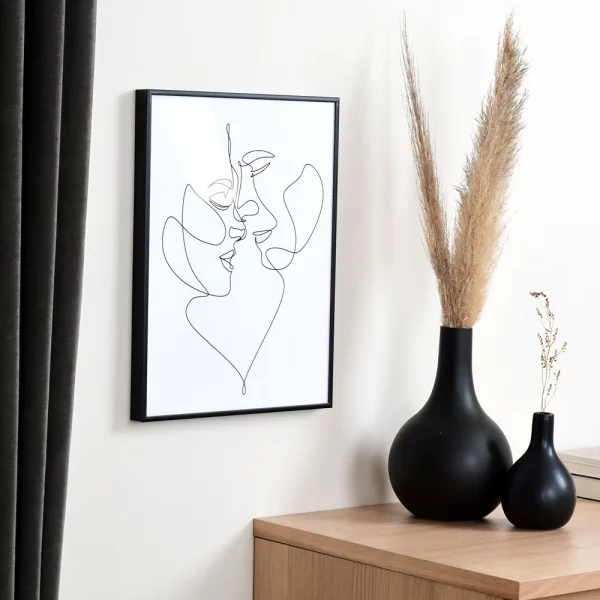 Cadre en aluminium Quadro 18x24 cm | noir mat | verre standard (2 mm)