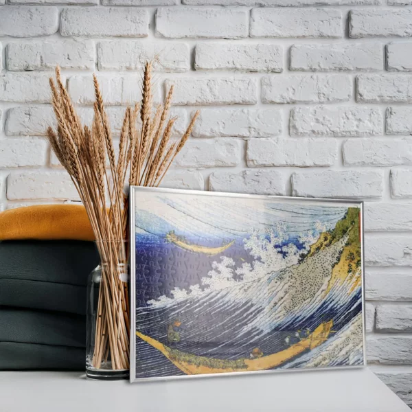 Kunststof puzzelkader voor 100 à 500 stukjes 24,3x36 cm | zilver | kunstglas (1,5 mm)