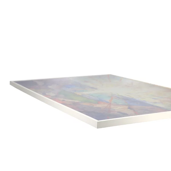 Cadre en plastique pour puzzle 1000 pièces 50x70 cm | blanc | verre synthétique (1,5 mm)