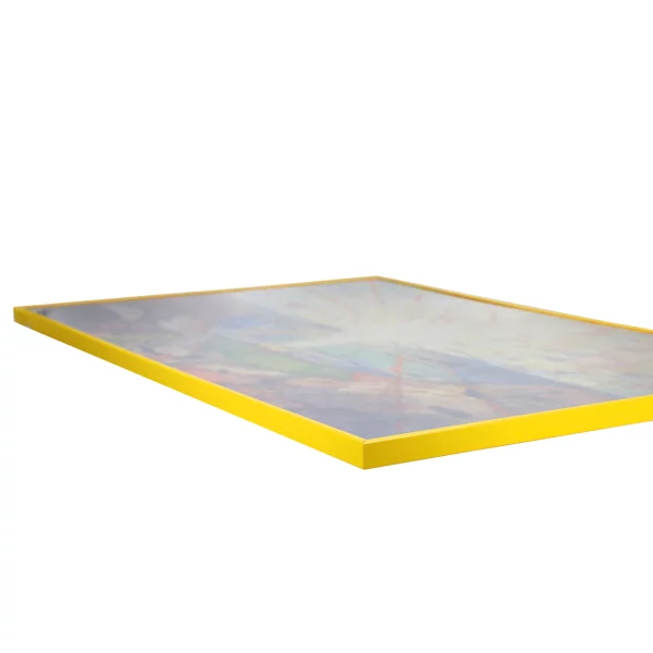 Cadre en plastique pour puzzle 1500 pièces 60x84,1 cm | jaune | verre synthétique (1,5 mm)
