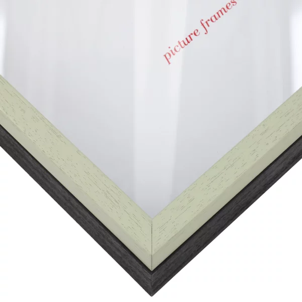 Houten kader Unibox 50x60 cm | groen-zwart | normaal glas (2 mm)
