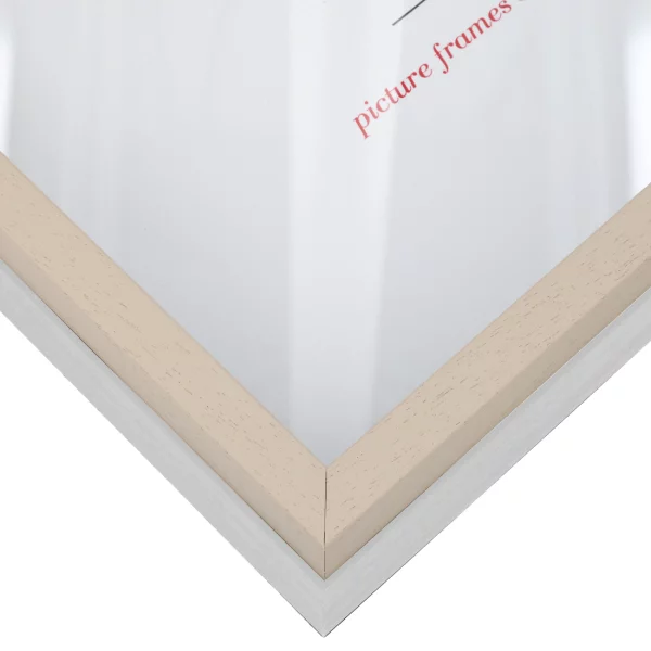 Cadre Unibox 13x18 cm | marron clair-blanc | verre standard (2 mm)