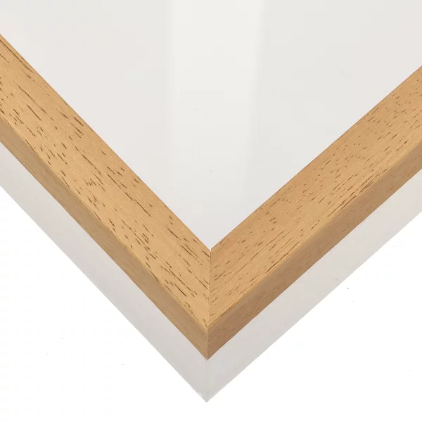 Unibox Bilderrahmen 13x18 cm | Eiche-Weiß | Normalglas (2 mm)
