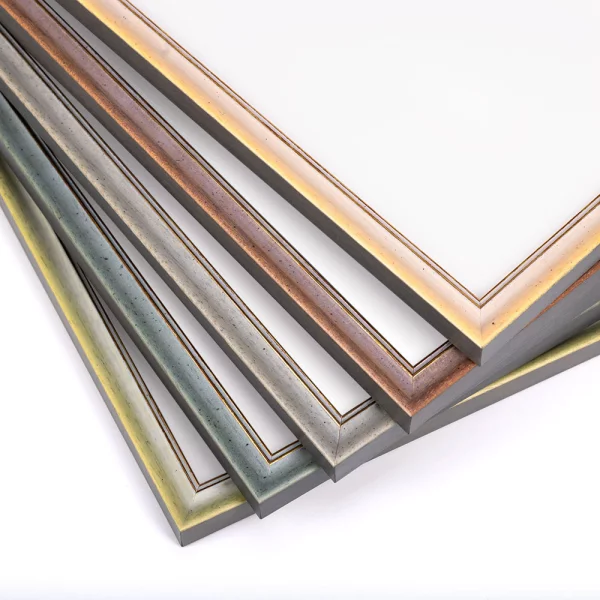 Holz Bilderrahmen Thüringen nach Maß Blau | Normalglas (2 mm)