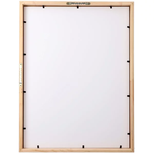 Holz-Bilderrahmen Loft 15 nach Maß Schwarz | Normalglas (2 mm)
