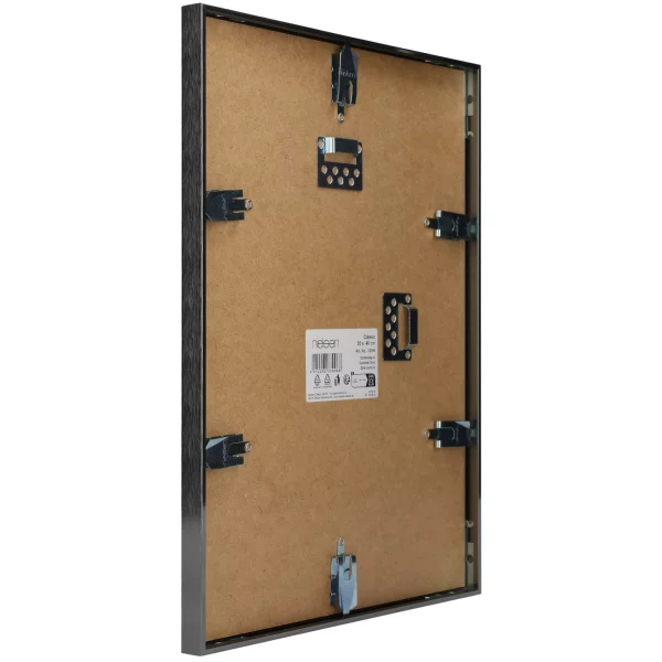 Alu-Bilderrahmen Classic 18x24 cm | Contrastgrau | Normalglas (2 mm)