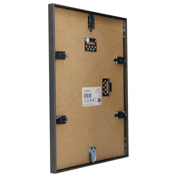 Alu-Bilderrahmen Classic 18x24 cm | Platin | Normalglas (2 mm)