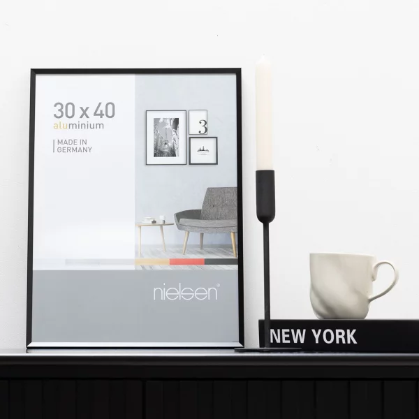 Cadre en aluminium Pixel 13x18 cm | noir | verre standard (2 mm)